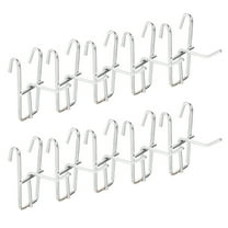 Uxcell 10 Grid Wall Hooks, 2 Inch Grid Wall Panel Display Hooks for Grid Wall Accessory Display Rack for Retail Stores, Home Office, Garage Storage, Silver