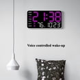 thumbnail image 2 of HLONK Digital Wall Clock Dual alarm clock  Auto Dimming Temperature Date Week Timing Countdown LED Display  for Living Room/Kitchen/Shop/ Warehouse/ Office Decor, 2 of 6