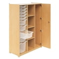 thumbnail image 3 of Whitney Brother  Teachers Wardrobe with Trays & Locking Door - Natural UV, 3 of 3