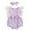 Purple-1, variant on Outfit Cute Letter Embroider Girls Ruffle Sleeveless Romper Bodysuit Baby Girls' Clothing for Baby 0-3 Months