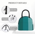 thumbnail image 4 of Disketp Teal Color Bolsa Térmica para Almuerzo, Lonchera con Abertura Amplia y Gran Capacidad, Organizador Reutilizable para Mujeres, Hombres y Adultos, 4 of 6
