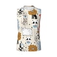 thumbnail image 6 of Lsque Hand Drawn Animals Print Men's Cotton Blend Sleeveless Muscle Shirts (S-3XL)- Moisture Wicking, Odor Protection, UPF 30+,XX-Large, 6 of 8