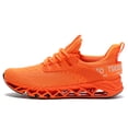 thumbnail image 3 of Men Sport Running Sneakers Tennis Athletic Walking Shoes Orange Size 10.5 Mesh Fashion Casual Gym Runner Jogging Trainers, 3 of 8