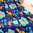 thumbnail image 3 of DarkBlue Cartoon Dinosaurs Pattern Blanket,Comfortable Soft Flannel Throw Blanket,All Season,Warm Lightweight Blankets for Sofa Bed Couch Living Room Chair,30"x40", 3 of 4