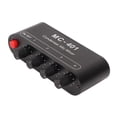 thumbnail image 4 of Condenser Microphone Mixer, Portable Adjustable Volume 4 In 1 Out Mic Mixer 3.5mm Stereo  For PC For Speaker, 4 of 8
