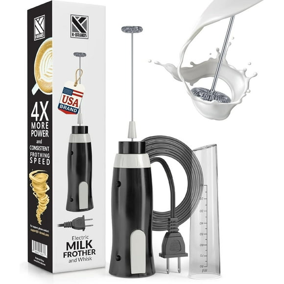 Espumador de Leche Eléctrico K-Brands con Cable Mezclador Potente para Café y Capuchino K-Brands NA