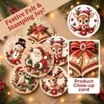 thumbnail image 4 of Christmas Needle Felting Kit, Snowman Design for Adults, 7.87 in 3D Wool Hoop Art Wall or Tabletop Display, 4 of 5