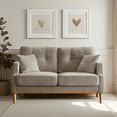 thumbnail image 2 of Dovelina 2-seater Modern Sofa, Wide Armrests and Deep Seat for Living Room Lounge Office, Cream, 2 of 8