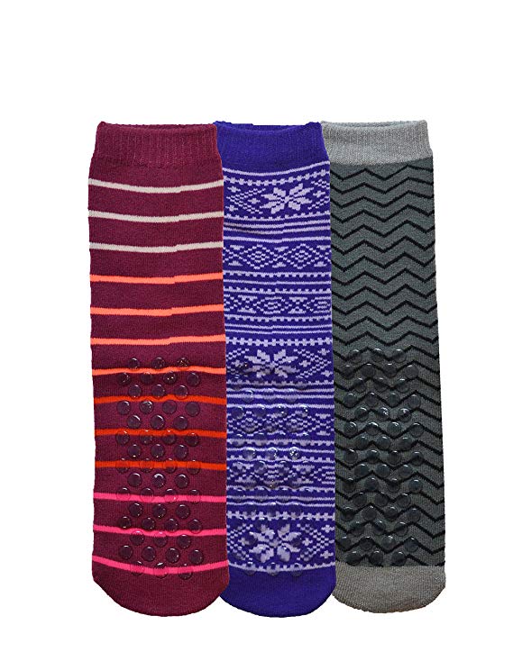 Sockbin Womens Gripper Socks, Adult Non Skid Sock, Soft Cotton