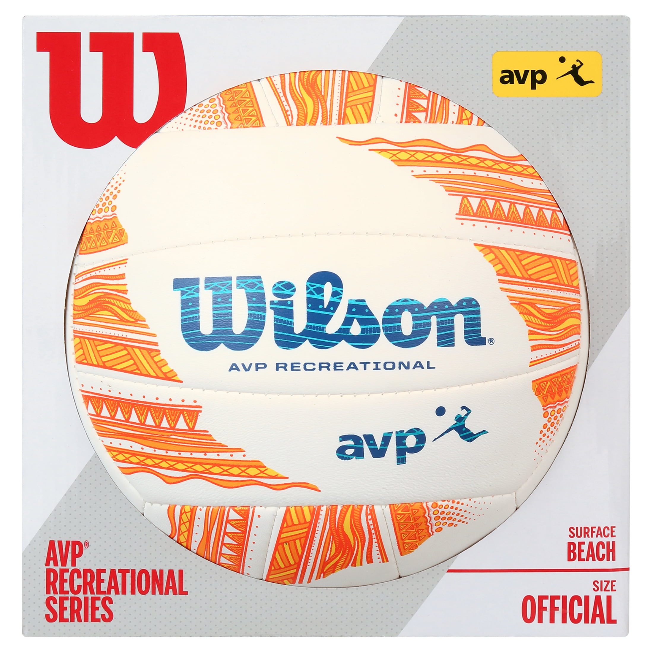 Wilson AVP Modern Volleyball - Orange/White