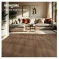 thumbnail image 2 of Peel and Stick Floor Tile, 36Packs 54 Sq. Ft Vinyl Flooring Plank 36"x 6" Peel and Stick Vinyl Flooring Tile Waterproof Wood Grain for Bedroom, Living Room, Kitchen, RV(Smoke Oak), 2 of 8