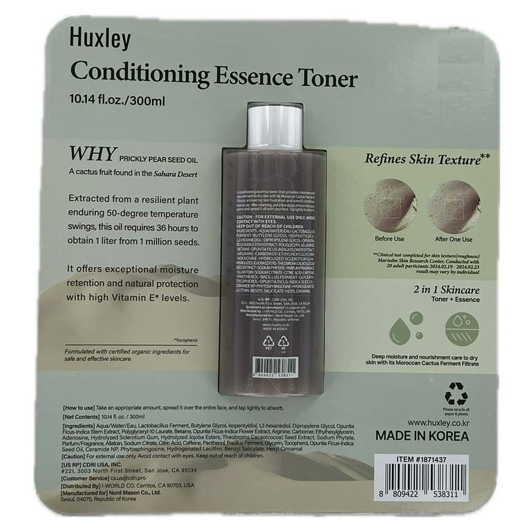 Huxley Conditioning Essence Toner; Free Shape, 10.14 Fluid