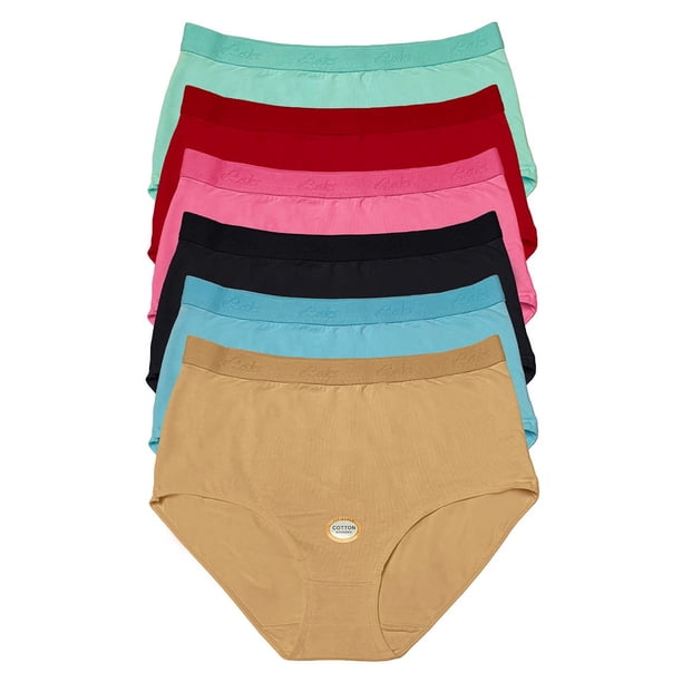 Pack de 6 Pantaletas a La Cintura Tatys Fashion TALLAS EXTRAS Estiran hasta 1.30 Metros Pack con 6 Diferentes Colores Tatys Fashion 20000