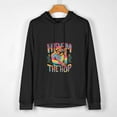 thumbnail image 2 of JEUXUS HIP HOP Hooded Sweatshirt in Black Black, 2 of 4