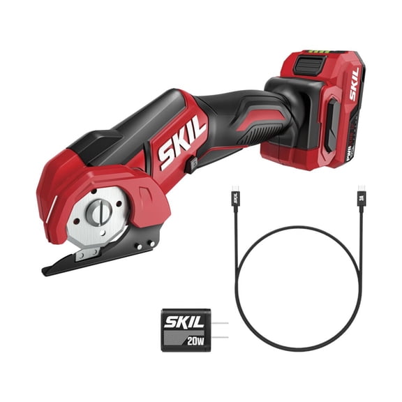 SKIL PWRCORE 12V 1/4-Inch Multi-Cutter Kit, Includes 2.0Ah Battery and 20W USB-C PD Charger - ES4651A-1C