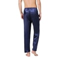 thumbnail image 3 of The Noble Collection Mens Silk Satin Pajamas Pyjamas Pants Sleep Bottoms Nightwear Sleepwear Trousers, 3 of 3