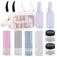 thumbnail image 1 of Juego de artículos de tocador de viaje portátil, bolsa de almacenamiento de lavado, botellas de l MABOTO Botella de llenado, 1 of 7