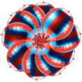 thumbnail image 4 of SHISUYAN 10 Pcs Ballons de Carnaval Rouges et Bleus Accessoires de Scène de Fête, 4 of 8