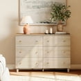 thumbnail image 1 of WAMPAT Commode Moderne à 6 Tiroirs - Solution de Rangement pour Chambre, Chambre d'Enfant, Salon et Chambre de Bébé, Chêne Clair, 1 of 7