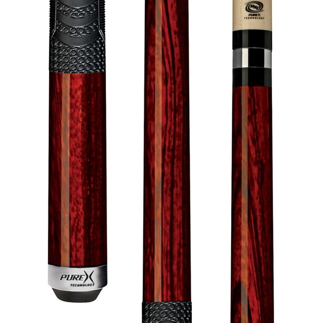Pure X HXTC15 18oz Pool Cue with Zebrawood & MZ Multi-Zone Grip | HXT Low Deflection