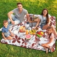 thumbnail image 7 of Bohemian Pattern Waterproof Picnic Blanket with Foldable Zipper, Suitable for Outdoor Use, Suitable for Travel, Camping, Beaches, Parks, Grasslands, Picnic Blanket Accessories, 7 of 7