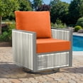thumbnail image 2 of PARKWELL Outdoor 24" x 24" 2 Piece 6" Thicken Deep Seat Cushion Set,Water Repellent, Fade Resistant,Bottom and Back Cushion for Chair, Sofa, and Couch,Floor Futon Mat,Orange, 2 of 8