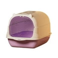 thumbnail image 2 of Fully Enclosed Litter Box Oversized with Odor Control and High Sides for Large Cats Plastic Includes Scoop and Deodorizing Bag, 2 of 6