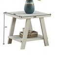 thumbnail image 2 of IVV Contemporary Side Table in Weathered Gray and Beige Finished, 2-Tier Storage Bedside Nightstand Small End Desk for Bedroom, Living Room, 2 of 5