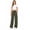 Olive, variant on Women's Micro Corduroy Fleece Lined Wide Leg Pants Black S
