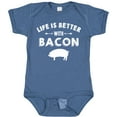 thumbnail image 3 of Inktastic Life's Better with Bacon Boys or Girls Baby Bodysuit, 3 of 5