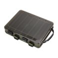 thumbnail image 1 of Estuche de señuelo reversible Caja de almacenamiento de plantilla de cebo de plástico de doble cara Caja de accesorios de aparejos de pesca de plástic Verde negro Soledad caja de aparejos de pesca, 1 of 3