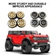 thumbnail image 5 of Ounissouiy 4 Uds 1/24 llantas de Metal RC pieza de actualización de latón a prueba de golpes Rc llantas de Metal para Axial SCX24 RC pieza de Kits de construcción modelo Rojo, 5 of 6