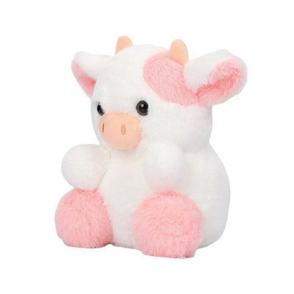 Belle Strawberry Cow Plushie Cow Stuffed Animal Toys Cute Strawberry Cow Plush Home Decorations Soft Stuffed Cow Doll Lovely Gifts for Kids (Strawberry Cow)