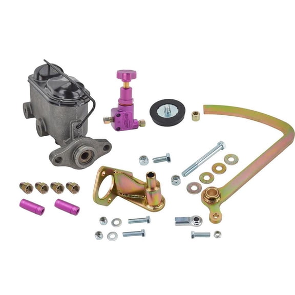 Dual Feed Master Cylinder, Brake Pedal & Residual Valve Kit