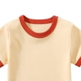 thumbnail image 5 of Toddler Girls Shirt Toddler Girl Tees Toddler Baby Boy Girl Short Sleeve Crew Neck T Shirt Pullover Sweatshirt Summer Basic Tee Solid Casual Clothes Gibobby,110,Beige, 5 of 5