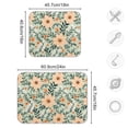 thumbnail image 3 of Retro Cute Peach Flower Dish Drying Mat for Kitchen Counter 16x18 In Absorbent Microfiber Reversible Mats Dish Drainer Protector Rack Pad for Coffee Bar Table, 3 of 8