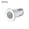 thumbnail image 4 of Unique Bargains M5 Rivet Nuts Aluminium Alloy Knurled Flat Head Threaded Insert Nut Silver 100 pcs, 4 of 5