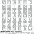 Briartw 4 inch Height Letter Stencils Symbol Numbers Craft Stencils 42