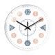 thumbnail image 3 of Reloj de pared silencioso para estudiantes, reloj colgante de pared, reloj de aprendizaje sin tictac de 8 pulgadas, reloj de enseñanza para aula, dorm Borde B, 3 of 10