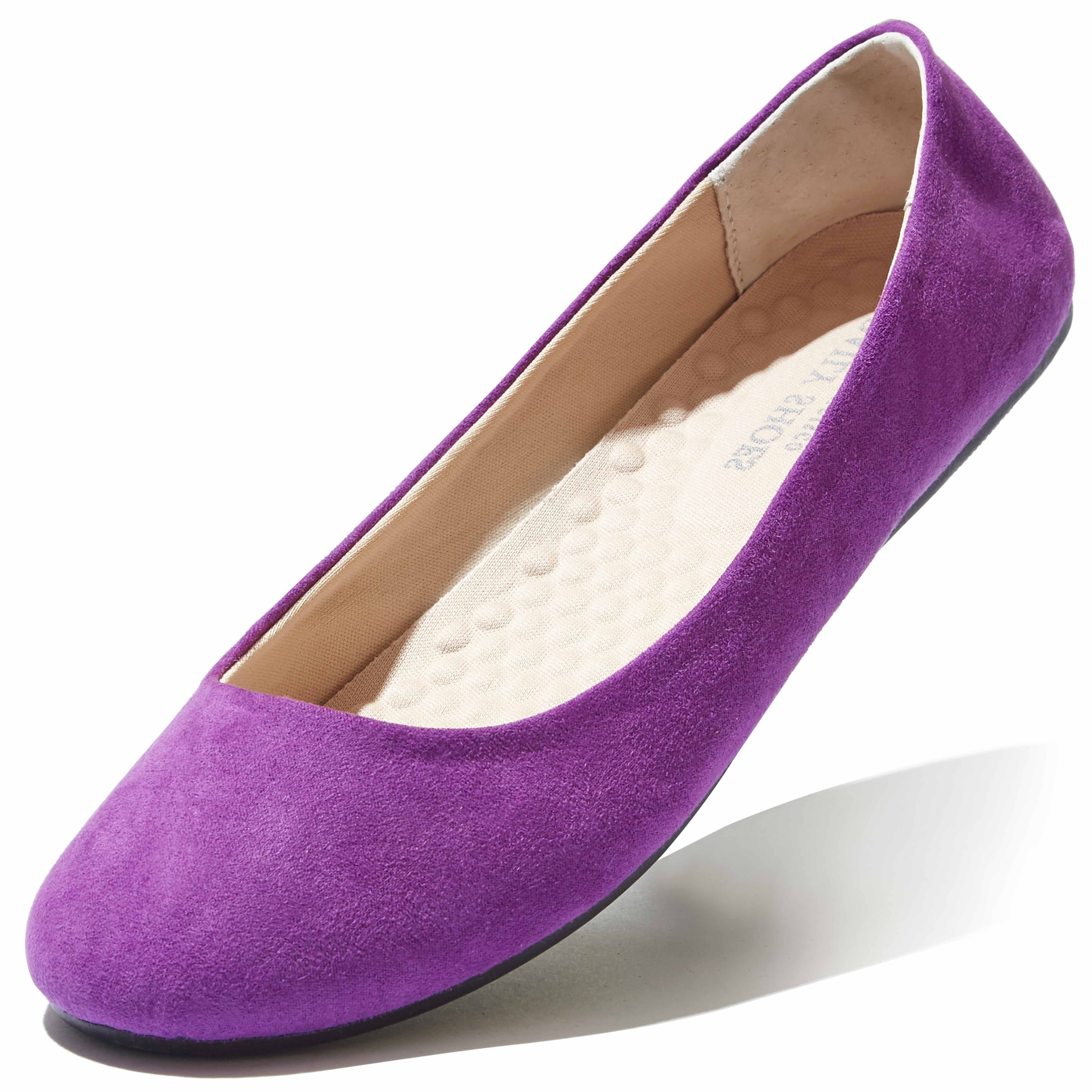 Buy > purple flat shoes for ladies > in stock