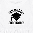 thumbnail image 4 of Inktastic My Daddy Graduated College Graduate Girls Baby Dress, 4 of 5