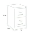 thumbnail image 7 of Hirsh 26.5-in Deep Metal 2 Drawer Legal Width Vertical File Cabinet Putty, 7 of 7
