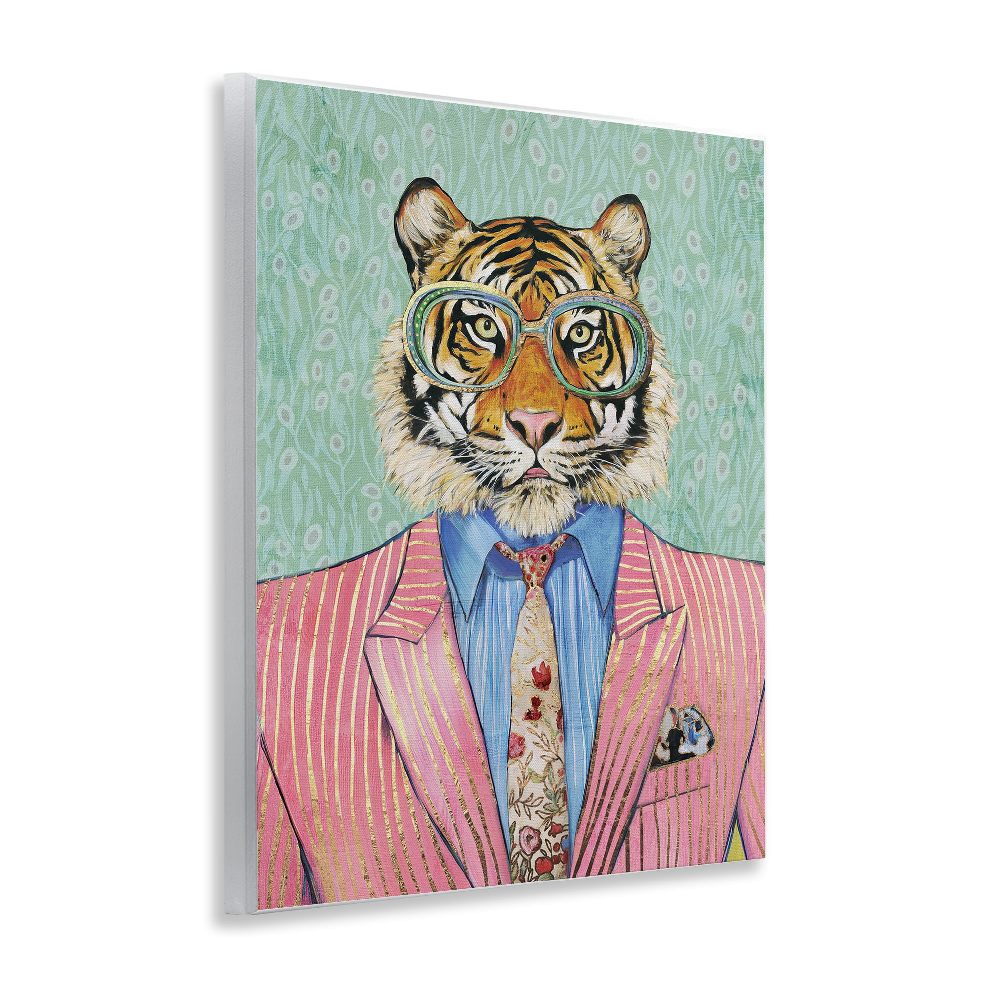Stupell Industries Sharp Tiger Outfit Wall Plaque Art, design by Svetlana Aleynikova