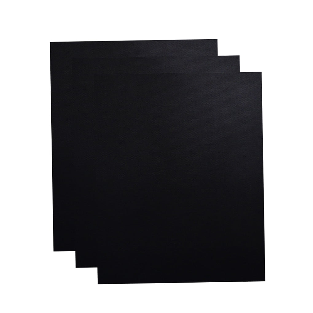 unbranded  3 Pcs Oven Liners Baking Pad Mat Grill Mats for Outdoor Grills Deck Black