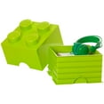 thumbnail image 2 of Room Copenhagen, LEGO Storage Brick Box - Stackable Storage Solution - Brick 4, Lime Green, 2 of 6