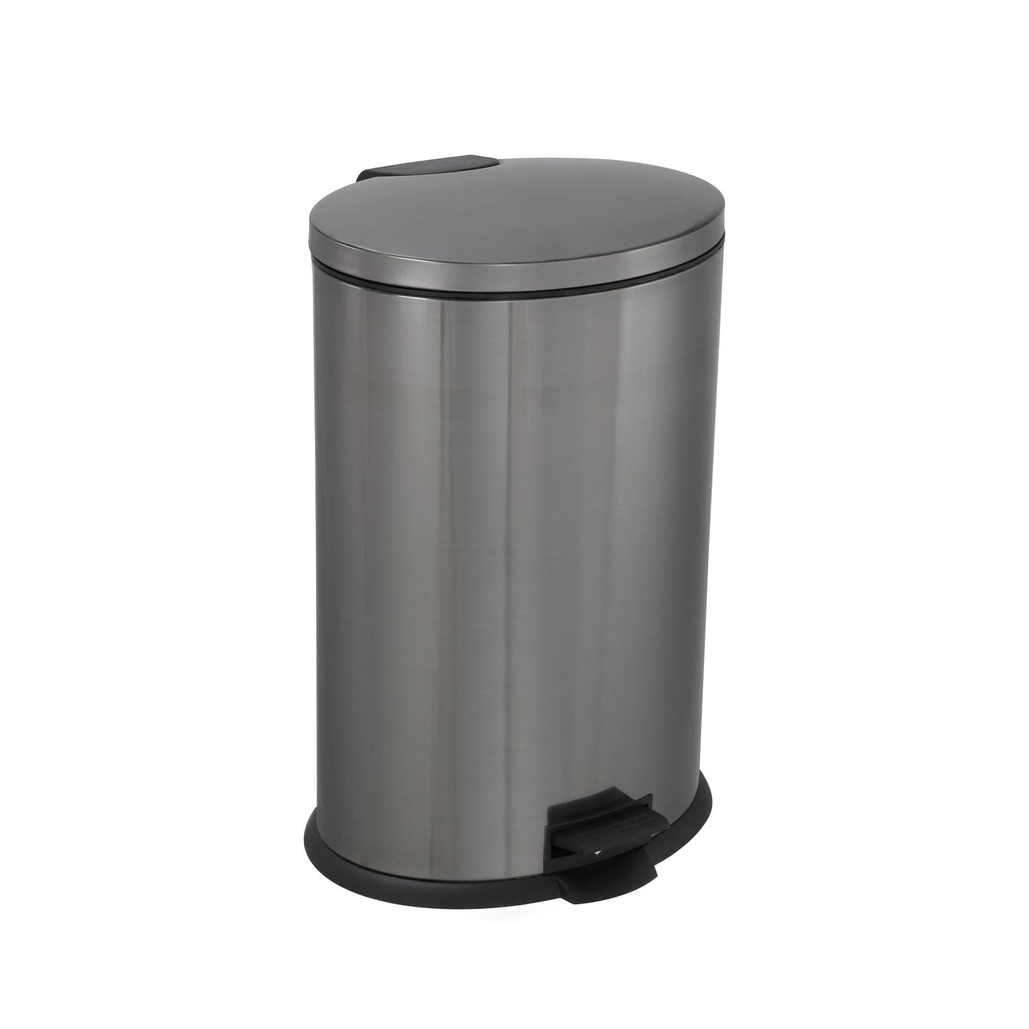 Poubelle de cuisine à pédale en acier inoxydable Hometrends de 12 litres Ovale/12 Litre
