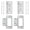 Silver, variant on 4-Pack Non-Mortise Door Hinges Bifold Butt Cabinet Hinges with Screws for Furniture Windows Cupboard etc. - 2 x 0.9 Inch, Black