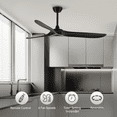 60" Ceiling Fan with Remote Control, Reversible Motor, Quiet Operation