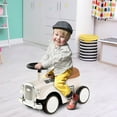 thumbnail image 2 of Gymax Jouet Rétro à Chevaucher pour Enfants Véhicule Assis-Debout avec Volant Fonctionnel Blanc, 2 of 10