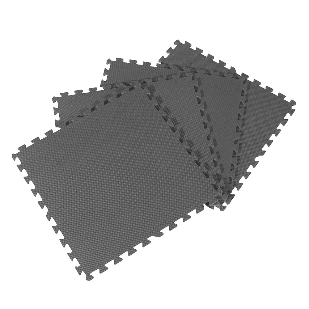 Xspec  3/8" Thick 100 Sq Ft EVA Foam Floor Exercise Gym Mats, Charcoal Grey | 1